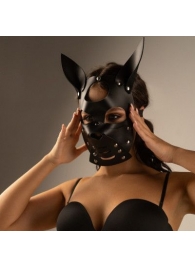 Черная маска  Собака  с ушками - Crazy Handmade - купить с доставкой в Йошкар-Оле