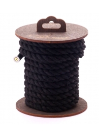 Черная хлопковая веревка для бондажа на катушке - 5 м. - Crazy Handmade - купить с доставкой в Йошкар-Оле