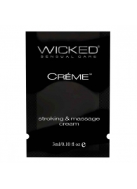 Крем для массажа и мастурбации Wicked Stroking and Massage Creme - 3 мл. - Wicked - купить с доставкой в Йошкар-Оле