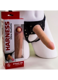 Страпон Харнесс из трусиков и насадки-фаллоса - 17,5 см. - LOVETOY (А-Полимер) - купить с доставкой в Йошкар-Оле