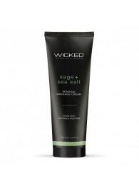 Массажный легкий крем WICKED Sage plus Sea Salt - 120 мл. - Wicked - купить с доставкой в Йошкар-Оле