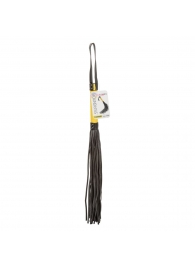 Черная плеть с желтой рукоятью Boundless Flogger - 69,25 см. - California Exotic Novelties - купить с доставкой в Йошкар-Оле