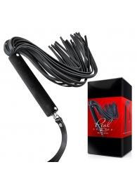 Черная кожаная плеть-флоггер - 84 см. - Notabu - купить с доставкой в Йошкар-Оле