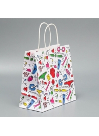 Подарочный крафтовый пакет«18» - 22×22×11 см. - Сима-Ленд - купить с доставкой в Йошкар-Оле