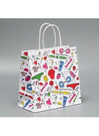 Подарочный крафтовый пакет«18» - 22×22×11 см. - Сима-Ленд - купить с доставкой в Йошкар-Оле