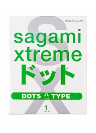 Презерватив Sagami Xtreme Type-E с точками - 1 шт. - Sagami - купить с доставкой в Йошкар-Оле