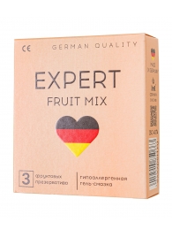 Ароматизированные презервативы EXPERT Fruit Mix - 3 шт. - Expert - купить с доставкой в Йошкар-Оле