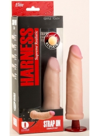 Телесный ультра реалистичный страпон с регулируемыми трусиками - 16,5 см. - LOVETOY (А-Полимер) - купить с доставкой в Йошкар-Оле