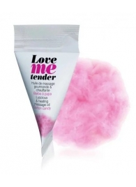 Съедобное согревающее массажное масло Love Me Tender Cotton Candy с ароматом сладкой ваты - 10 мл. - Love to Love - купить с доставкой в Йошкар-Оле