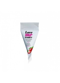 Съедобное согревающее массажное масло Love Me Tender Strawberry с ароматом клубники - 10 мл. - Love to Love - купить с доставкой в Йошкар-Оле