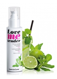 Съедобное согревающее массажное масло Love Me Tender Mojito с ароматом мохито - 100 мл. - Love to Love - купить с доставкой в Йошкар-Оле