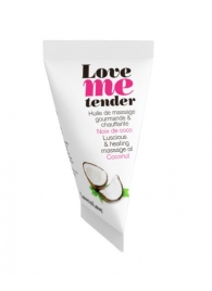 Съедобное согревающее массажное масло Love Me Tender Cocos с ароматом кокоса - 10 мл. - Love to Love - купить с доставкой в Йошкар-Оле