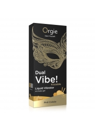 Съедобный гель Dual Vibe Pina Colada с эффектом вибрации и вкусом коктейля пина колада - 15 мл. - ORGIE - купить с доставкой в Йошкар-Оле