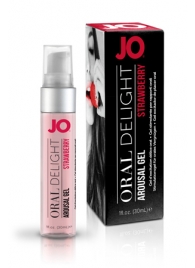 Клубничный лубрикант для оральных ласк Oral Delight Strawberry Sensation - 30 мл. - System JO - купить с доставкой в Йошкар-Оле