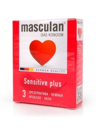 Презервативы Masculan Sensitive plus - 3 шт. - Masculan - купить с доставкой в Йошкар-Оле