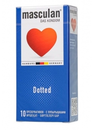 Презервативы с пупырышками Masculan Dotted - 10 шт. - Masculan - купить с доставкой в Йошкар-Оле