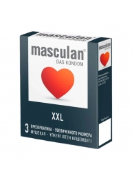 Презервативы увеличенного размера Masculan XXL - 3 шт. - Masculan - купить с доставкой в Йошкар-Оле