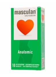 Презервативы анатомической формы Masculan Anatomic - 10 шт. - Masculan - купить с доставкой в Йошкар-Оле