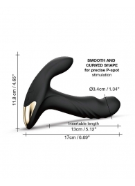 Черный вибромассажер простаты Multi P-Joy с 3 моторами - Dorcel - в Йошкар-Оле купить с доставкой
