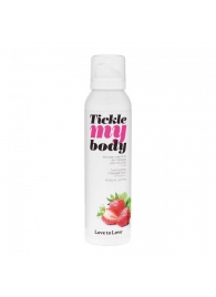 Массажная хрустящая пенка Tickle My Body Strawberry с ароматом клубники - 150 мл. - Love to Love - купить с доставкой в Йошкар-Оле