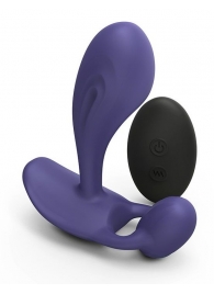 Темно-синий вибромассажер Witty P G Vibrator with Remote Control - Love to Love - в Йошкар-Оле купить с доставкой