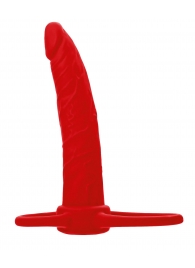 Красная насадка на пенис для двойного проникновения Black Red - 16,5 см. - ToyFa - купить с доставкой в Йошкар-Оле