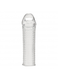 Текстурированная насадка на пенис Clear Textured Penis Enhancing Sleeve Extension - 16,5 см. - BlueLine - в Йошкар-Оле купить с доставкой