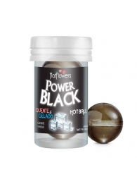 Интимный гель Power Black Hot Ball с охлаждающе-разогревающим эффектом (2 шарика по 3 гр.) - HotFlowers - купить с доставкой в Йошкар-Оле