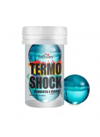 Интимный гель Termo Shock Hot Ball с разогревающе-покалывающим эффектом (2 шарика по 3 гр.) - HotFlowers - купить с доставкой в Йошкар-Оле