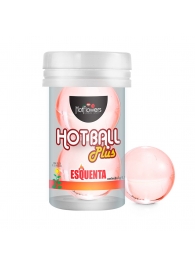 Лубрикант на масляной основе Hot Ball Plus с разогревающим эффектом (2 шарика по 3 гр.) - HotFlowers - купить с доставкой в Йошкар-Оле