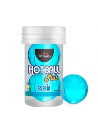 Лубрикант на масляной основе Hot Ball Plus с охлаждающим эффектом (2 шарика по 3 гр.) - HotFlowers - купить с доставкой в Йошкар-Оле