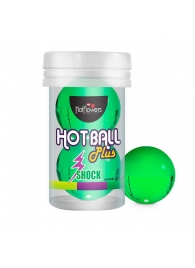 Лубрикант на силиконовой основе Hot Ball Plus с покалывающим эффектом (2 шарика по 3 гр.) - HotFlowers - купить с доставкой в Йошкар-Оле