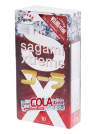 Ароматизированные презервативы Sagami Xtreme COLA - 10 шт. - Sagami - купить с доставкой в Йошкар-Оле