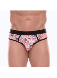 Белые трусы-джоки с принтом в виде цветных ракушек - Don Moris купить с доставкой