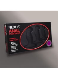 Набор из 3 массажеров простаты чёрного цвета NEXUS ANAL STARTER KIT - Nexus Range - в Йошкар-Оле купить с доставкой