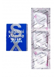 Розовые презервативы Sagami Xtreme FEEL FIT 3D - 3 шт. - Sagami - купить с доставкой в Йошкар-Оле