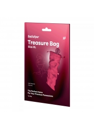 Розовый мешочек для хранения игрушек Treasure Bag XL - Satisfyer - купить с доставкой в Йошкар-Оле