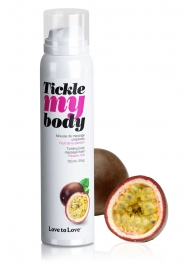 Массажная хрустящая пенка Tickle my body с ароматом маракуйи - 150 мл. - Love to Love - купить с доставкой в Йошкар-Оле