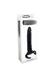 Чёрная насадка-фаллос для двойного проникновения INFLATABLE DILDO SLIM DONG  - 13,5 см. - Toyz4lovers - в Йошкар-Оле купить с доставкой
