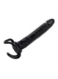 Чёрная насадка-фаллос для двойного проникновения INFLATABLE DILDO SLIM DONG  - 13,5 см. - Toyz4lovers - в Йошкар-Оле купить с доставкой