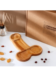 Деревянное блюдо для подачи в форме члена (32,5 х 20 х 1,7 см) - Сима-Ленд - купить с доставкой в Йошкар-Оле