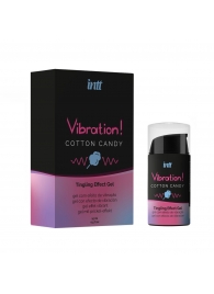 Жидкий вибратор Vibration Cotton Candy с ароматом сахарной ваты - 15 мл. - INTT - купить с доставкой в Йошкар-Оле