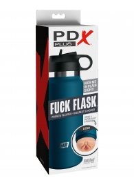 Мастурбатор-вагина в синей колбе F*ck Flask - Pipedream - в Йошкар-Оле купить с доставкой