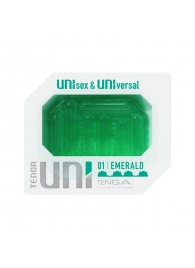 Зеленый мастурбатор-стимулятор Tenga Uni Emerald - Tenga - в Йошкар-Оле купить с доставкой