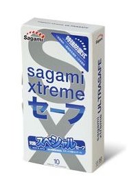 Презервативы Sagami Xtreme Ultrasafe с двойным количеством смазки - 10 шт. - Sagami - купить с доставкой в Йошкар-Оле