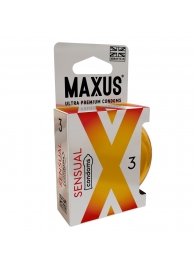 Презервативы анатомической формы Maxus Sensual - 3 шт. - Maxus - купить с доставкой в Йошкар-Оле