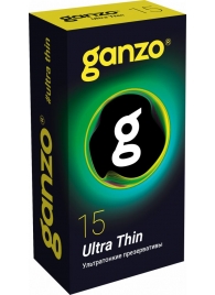 Прозрачные ультратонкие презервативы Ganzo Ultra thin - 15 шт. - Ganzo - купить с доставкой в Йошкар-Оле