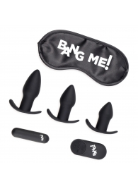 Набор для анальной стимуляции 28X Backdoor Adventure Remote Control 3 Piece Butt Plug Vibe Kit - XR Brands