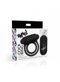 Черное эрекционное виброкольцо 28X Remote Control Vibrating Cock Ring   Bullet - XR Brands - в Йошкар-Оле купить с доставкой