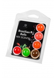 Набор из 6 шариков с ароматизированными массажными маслами Brazilian Balls - Secret Play - купить с доставкой в Йошкар-Оле